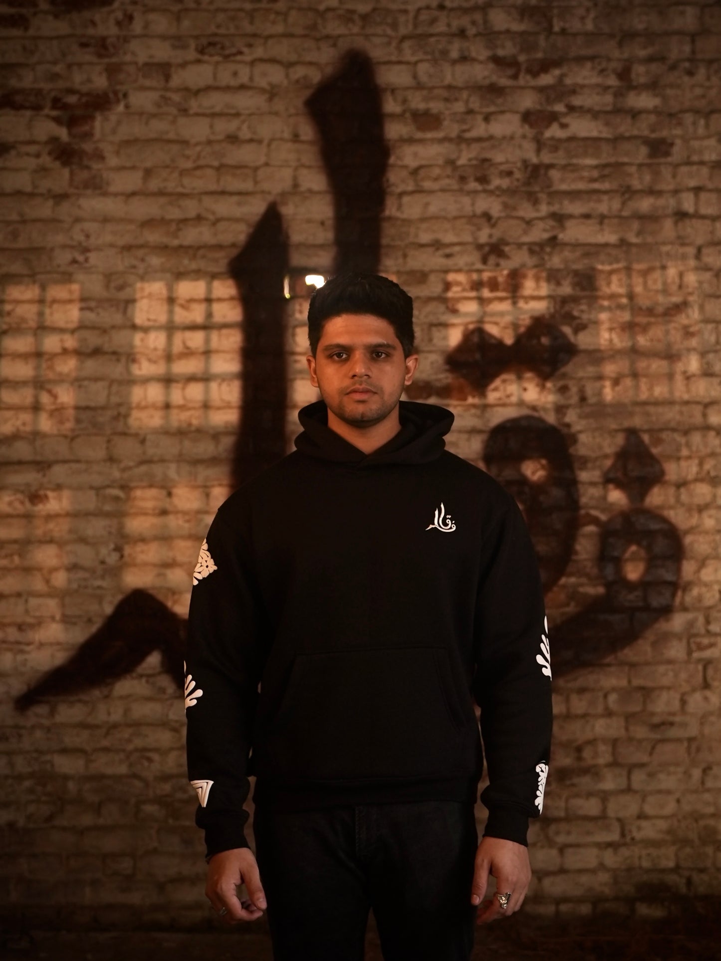 Layers of life black hoodie - Qafilastudio