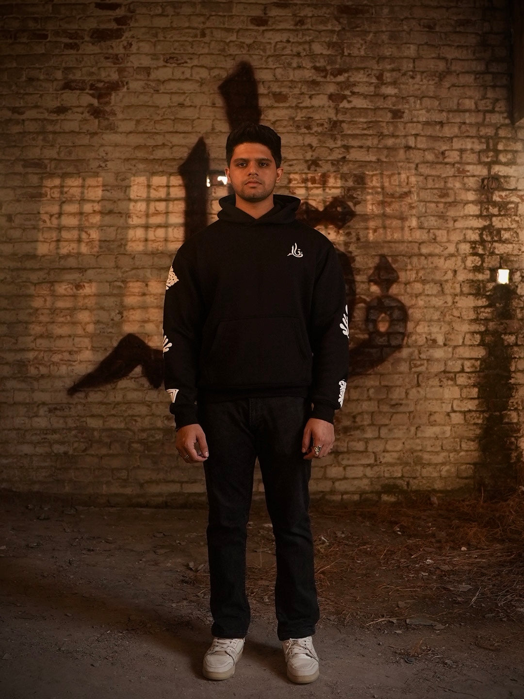 Layers of life black hoodie - Qafilastudio
