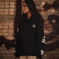 Layers of life black hoodie - Qafilastudio