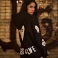 Layers of life black hoodie - Qafilastudio