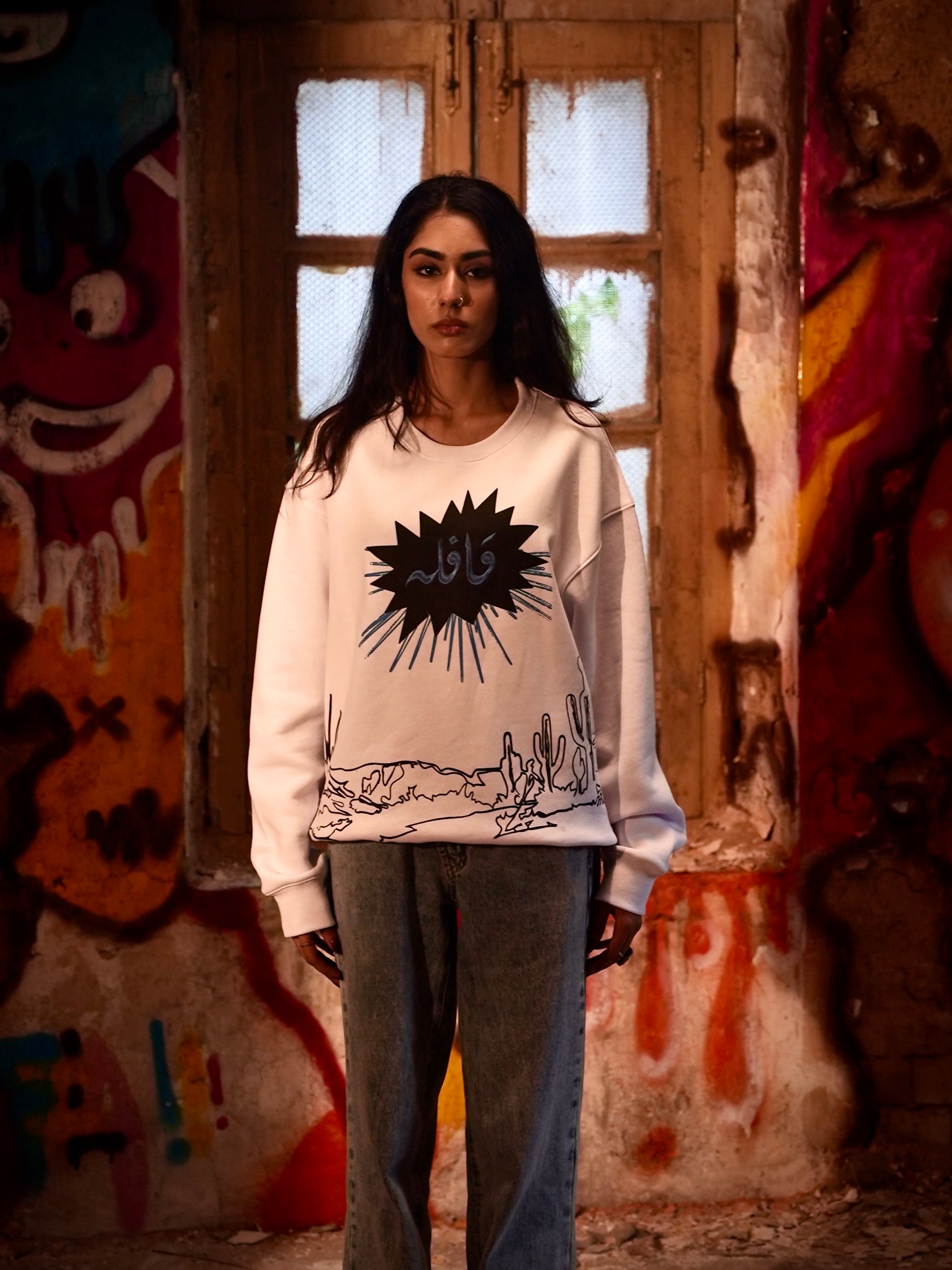 Khuwahish white sweatshirt