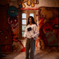 Khuwahish white sweatshirt - Qafilastudio