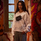 Khuwahish white sweatshirt - Qafilastudio