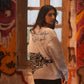 Khuwahish white sweatshirt - Qafilastudio