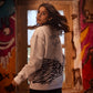 Khuwahish white sweatshirt - Qafilastudio