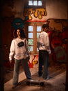 Khuwahish white sweatshirt - Qafilastudio
