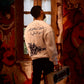 Khuwahish white sweatshirt - Qafilastudio