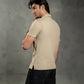 Pack of 3 Plisse Johnny Collar Polo Shirts - Qafilastudio