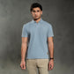 SKY WAFFLE KNIT POLO
