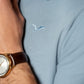SKY WAFFLE KNIT POLO