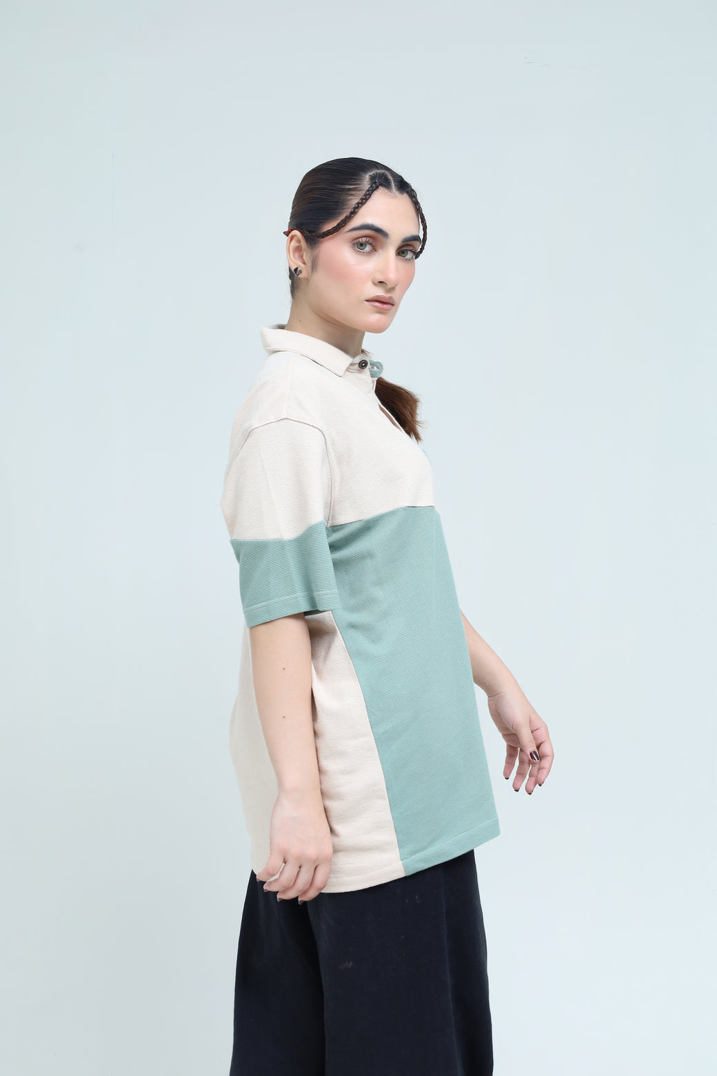 Grained Jacquard Casual Shirt - Qafilastudio