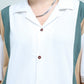 Tri-Color Cut & Sew Shirt - Qafilastudio