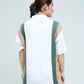 Tri-Color Cut & Sew Shirt - Qafilastudio