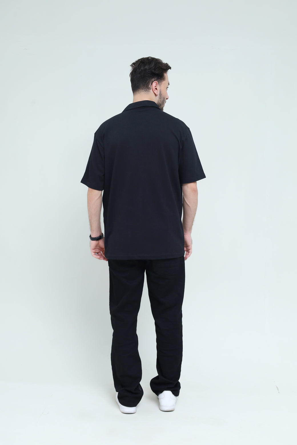 Striped Black Jacquard Shirt