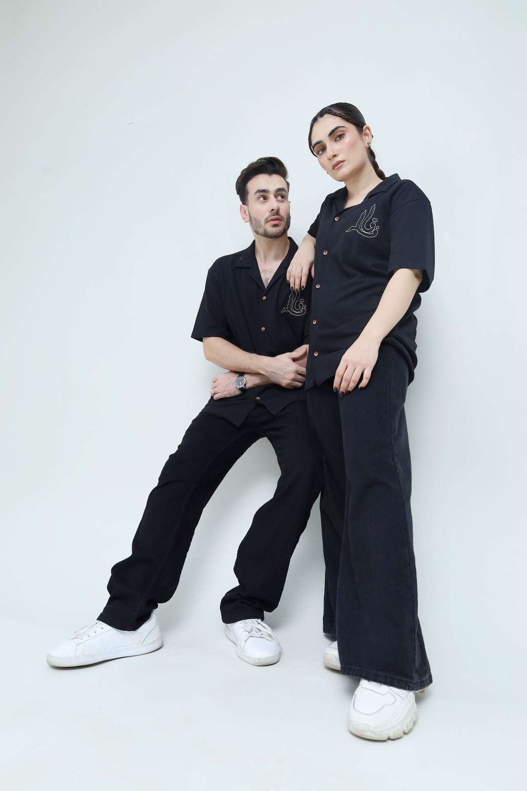 Striped Black Jacquard Shirt