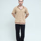 Striped Jacquard Button Down Shirt