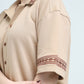 Striped Jacquard Button Down Shirt