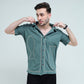 The Jacquard Fish Embroidered Shirt - Qafilastudio