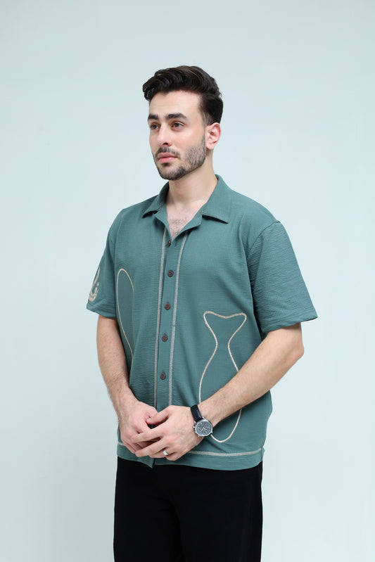 The Jacquard Fish Embroidered Shirt