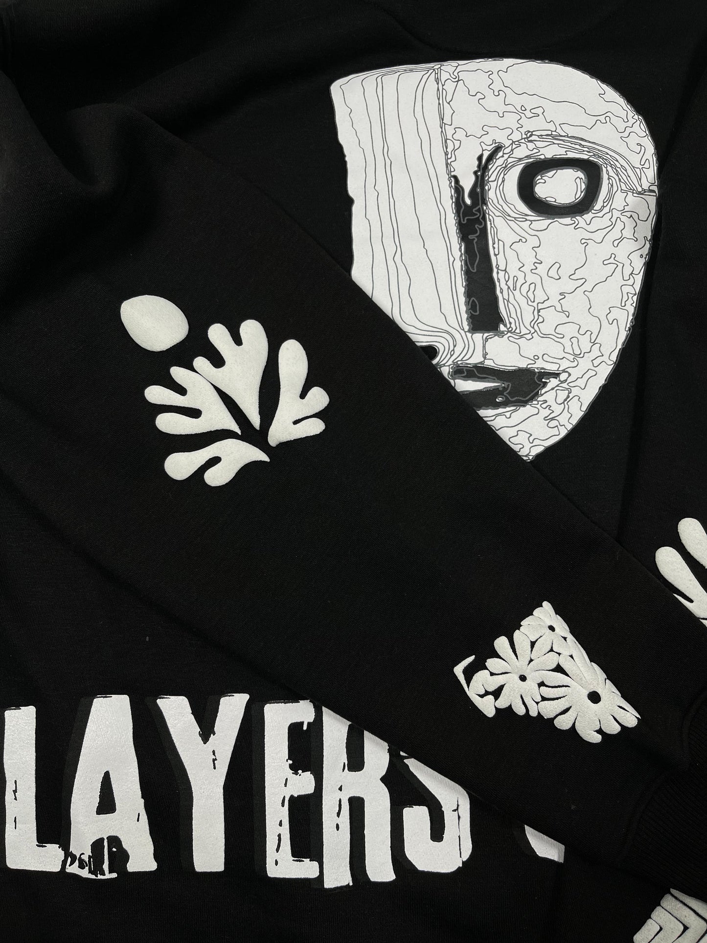 Layers of life black hoodie - Qafilastudio