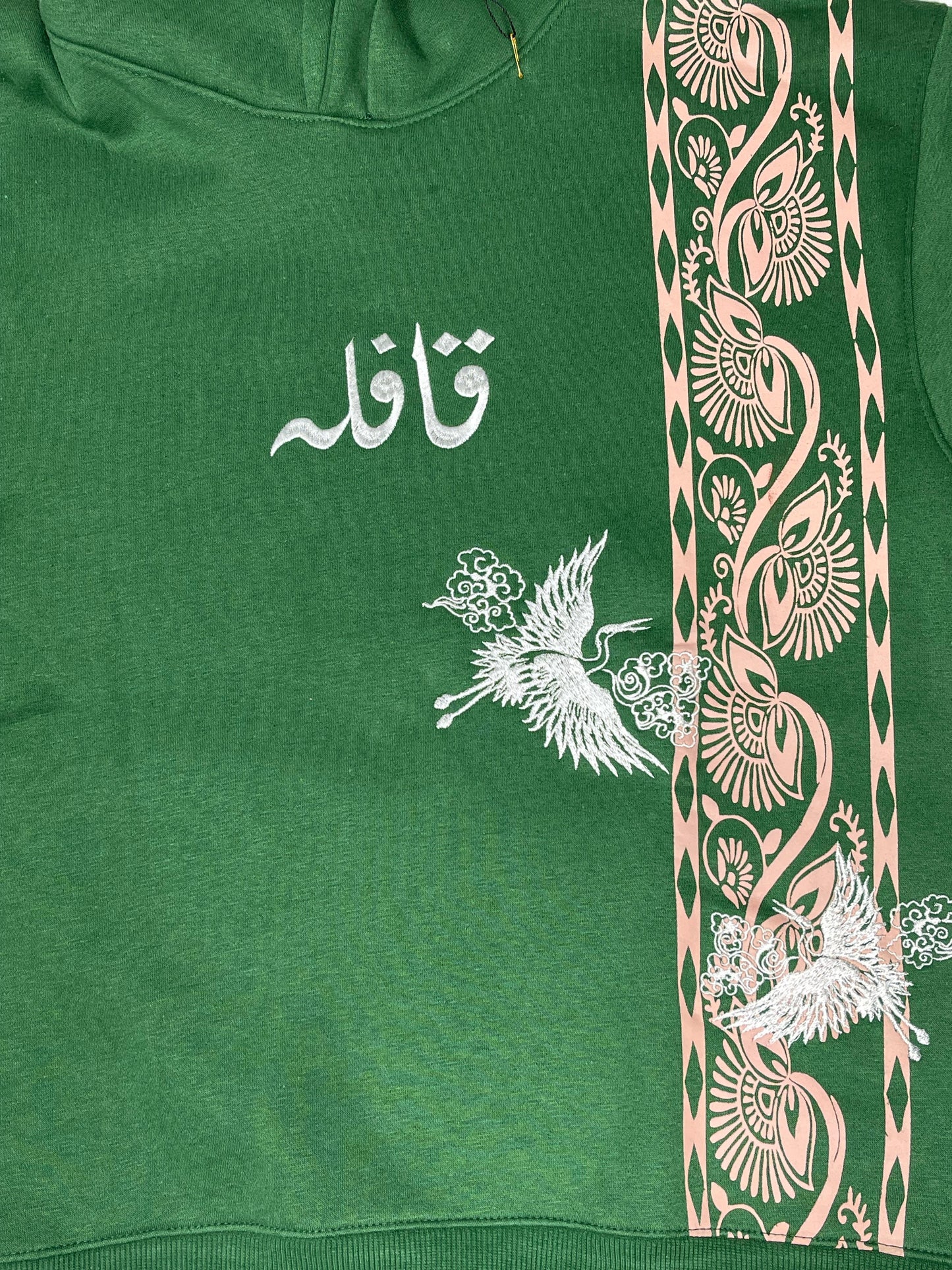 Parwaaz Green Hoodie - Qafilastudio
