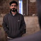 Karegare Charcoal Hoodie - Qafilastudio