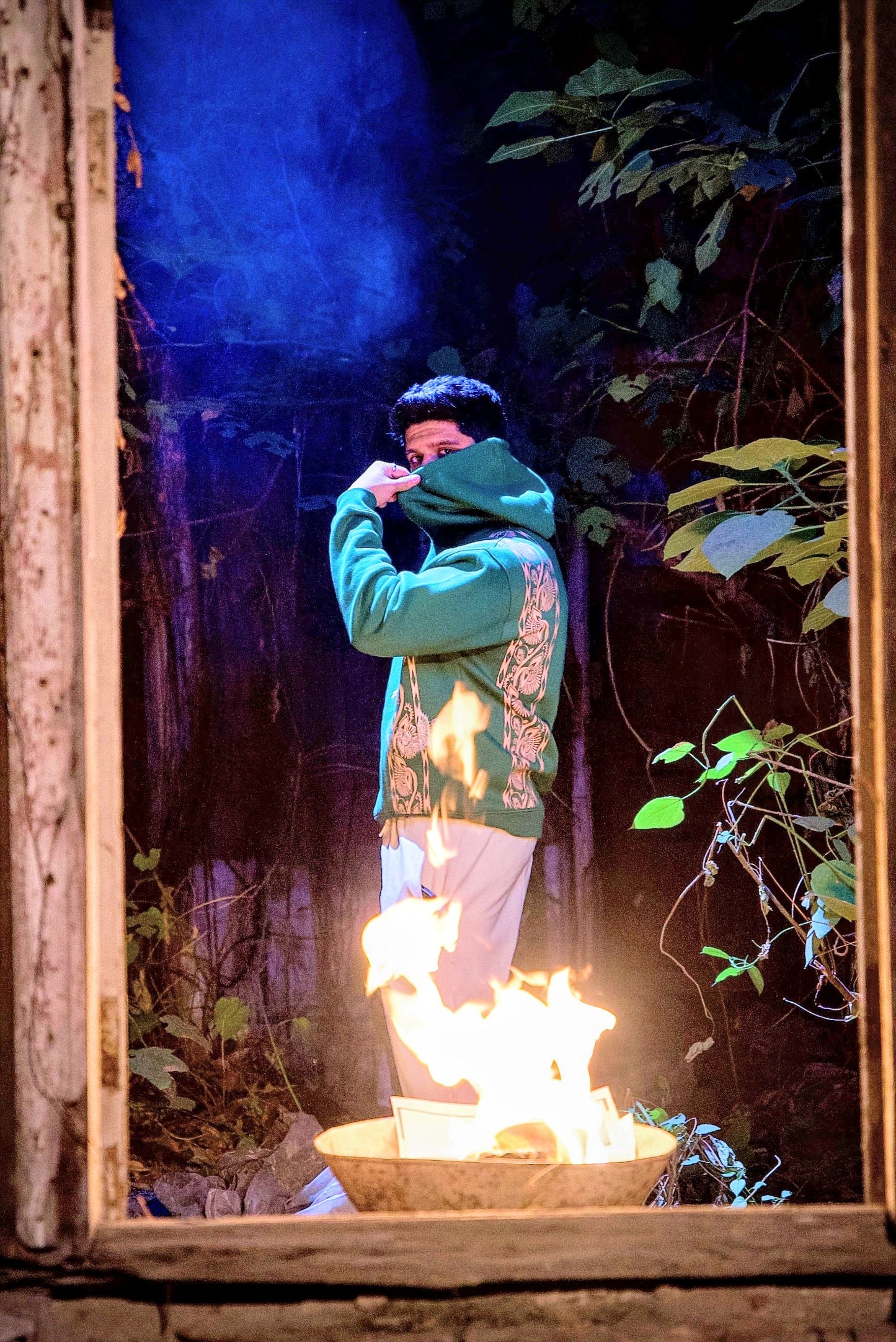 Parwaaz Green Hoodie - Qafilastudio